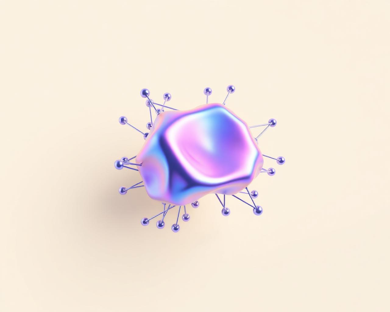 Abstract AI neural network sphere